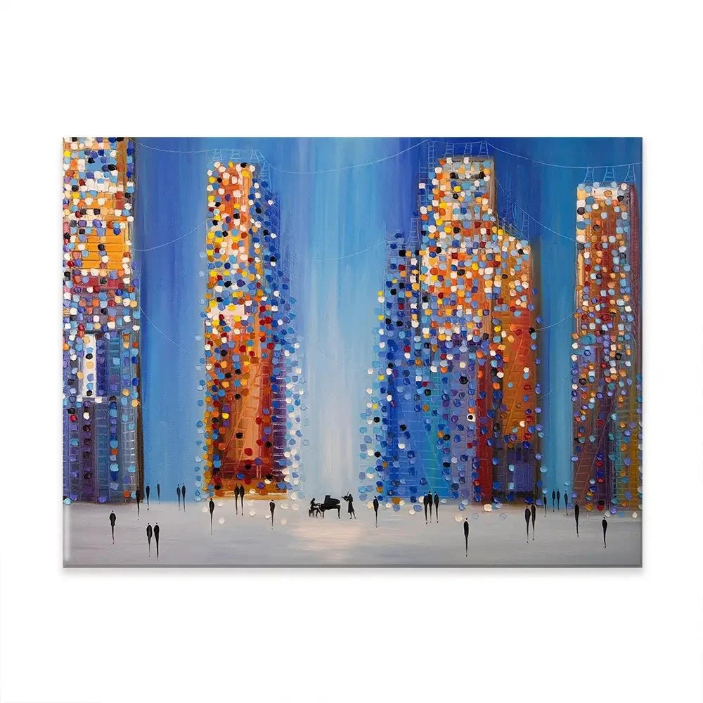 Music In The City Canvas Print Music In The City Canvas Print wall art product Ekaterina Ermilkina