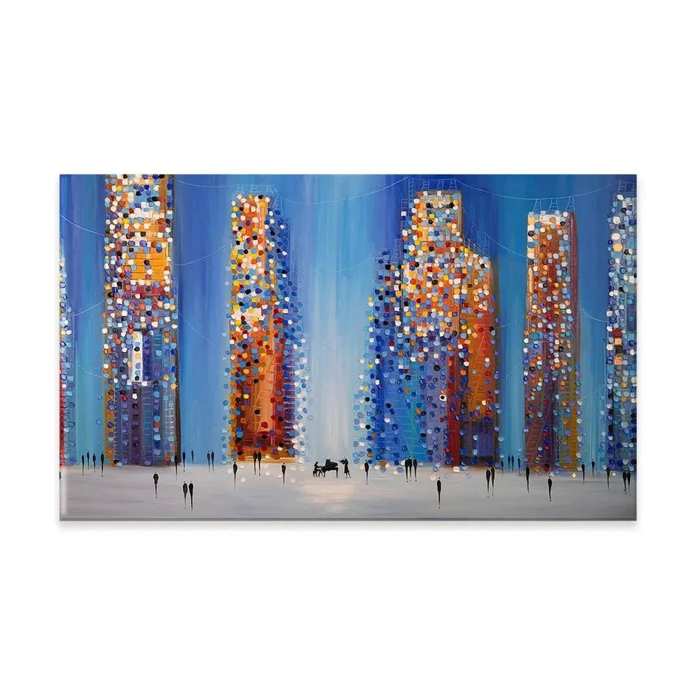 Music In The City Canvas Print Music In The City Canvas Print wall art product Ekaterina Ermilkina