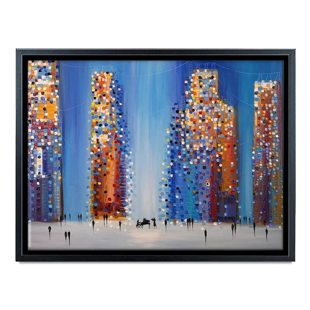 Music In The City Canvas Print Music In The City Canvas Print wall art product Ekaterina Ermilkina