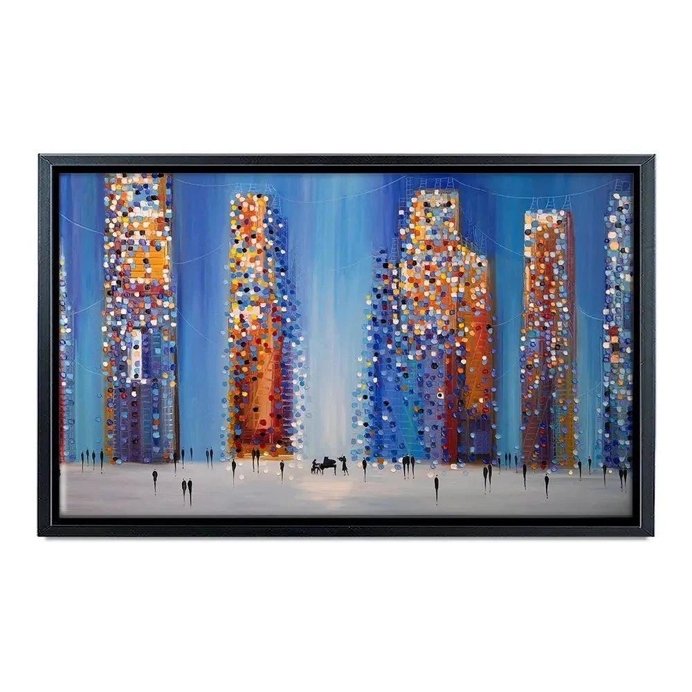 Music In The City Canvas Print Music In The City Canvas Print wall art product Ekaterina Ermilkina
