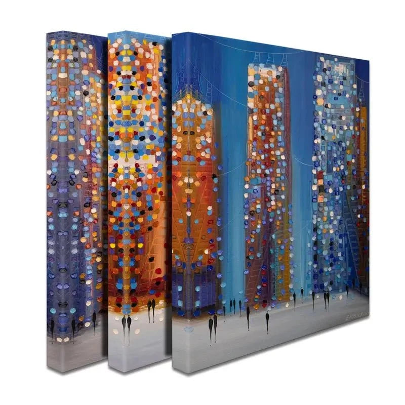 Music In The City Trio Canvas Print Music In The City Trio Canvas Print wall art product Ekaterina Ermilkina
