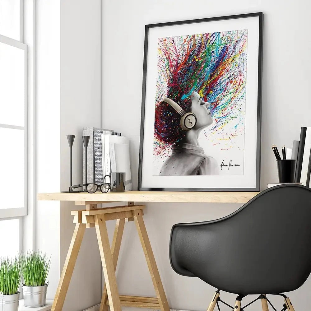 Music Me Framed Art Print Music Me Framed Art Print wall art product Ashvin Harrison