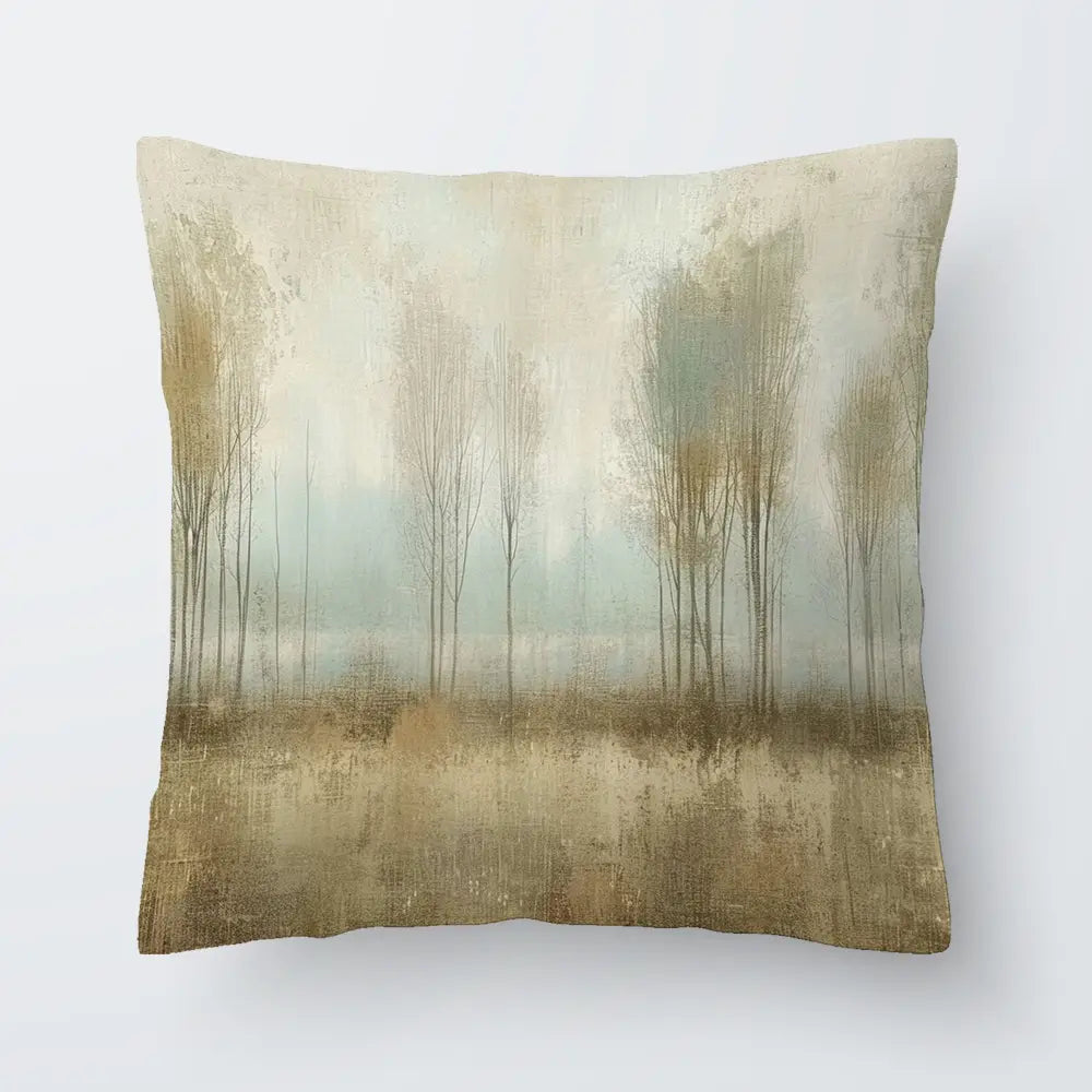 Muted Forest Cushion Muted Forest Cushion wall art product Art Print Shop