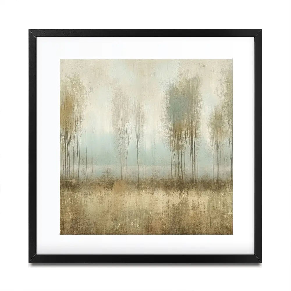 Muted Forest Square Framed Art Print Muted Forest Square Framed Art Print wall art product Art Print Shop