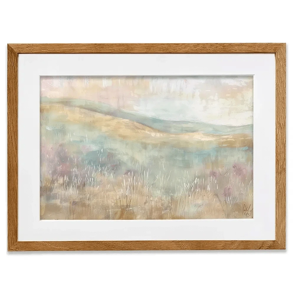 Muted Spring Landscape 1 Framed Art Print Muted Spring Landscape 1 Framed Art Print wall art product Paper House Prints - Independent