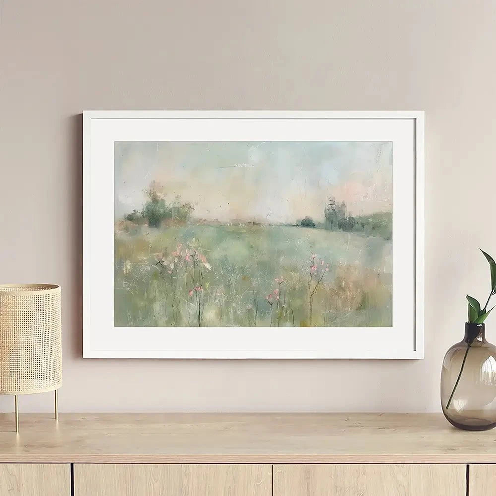 Muted Spring Landscape 2 Framed Art Print Muted Spring Landscape 2 Framed Art Print wall art product Paper House Prints - Independent
