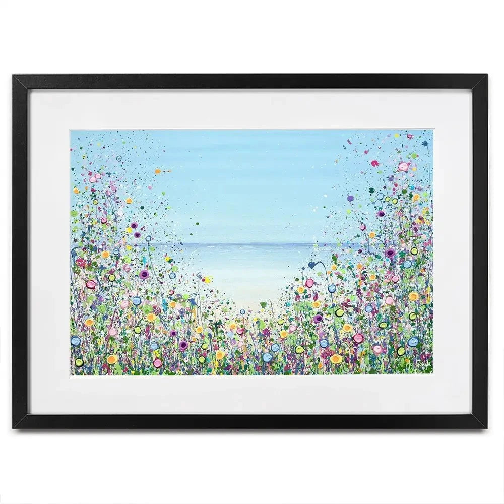 My Happy Place Framed Art Print -JG A Happy Heart Framed Art Print | A Happy Heart Framed Artwork wall art product JGough