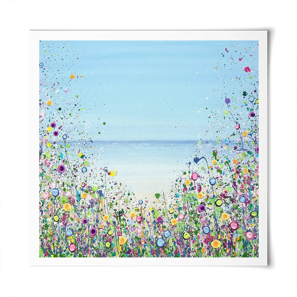 My Happy Place Square Art Print My Happy Place Square Art Print wall art product Jo Gough