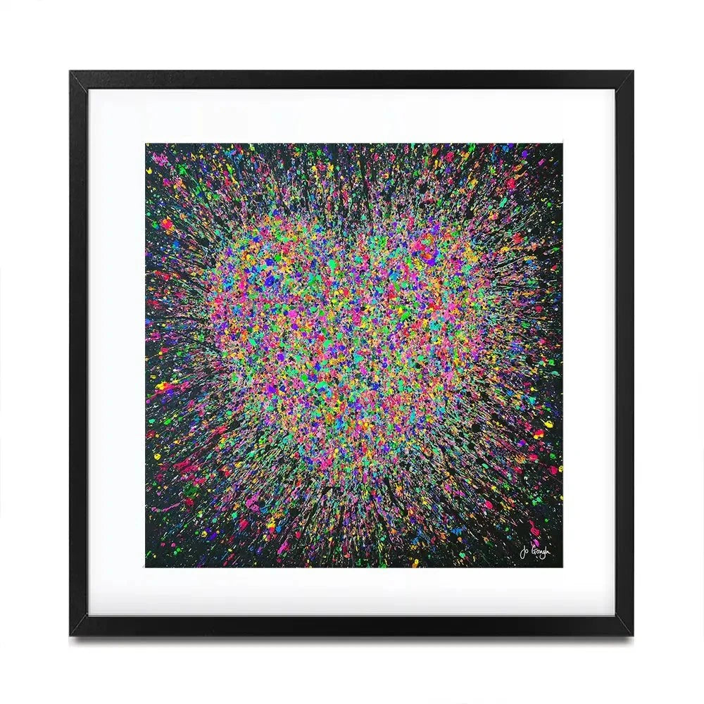 My Heart Is Bursting With Love Framed Art Print My Heart Is Bursting With Love Framed Art Print wall art product Jo Gough