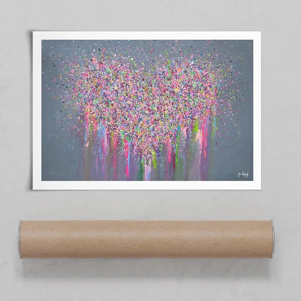 My Heart Is Full Of Joy Art Print My Heart Is Full Of Joy Art Print wall art product Jo Gough