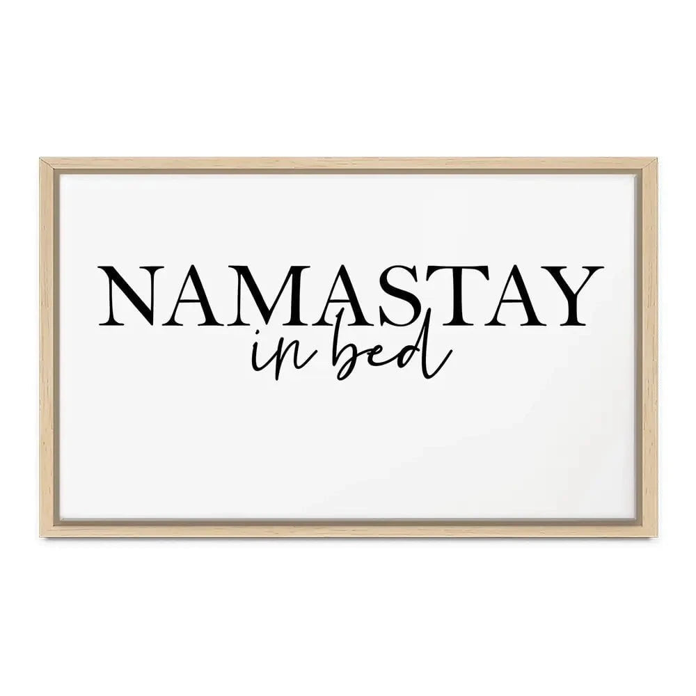 Namastay In Bed Canvas Print Namastay In Bed Canvas Print wall art product K Lyon