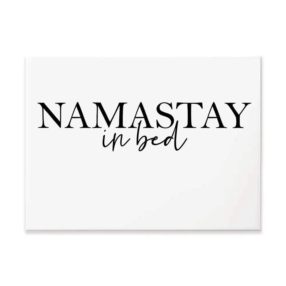 Namastay In Bed Canvas Print Namastay In Bed Canvas Print wall art product K Lyon