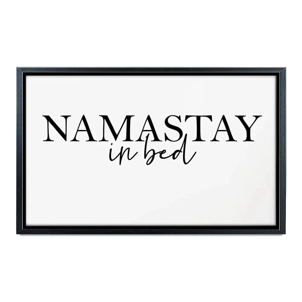 Namastay In Bed Canvas Print Namastay In Bed Canvas Print wall art product K Lyon