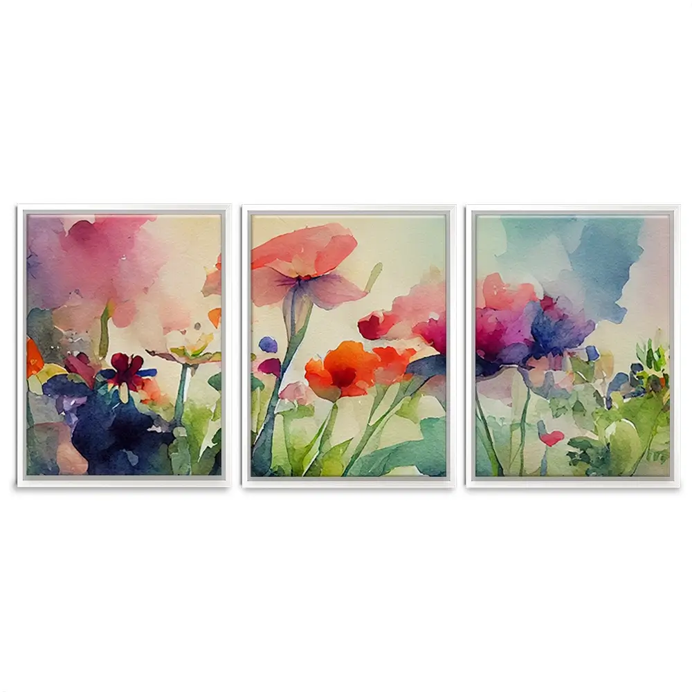 Nature In Watercolour Trio Canvas Print Nature In Watercolour Trio Canvas Print wall art product artisticanarchy / Shutterstock