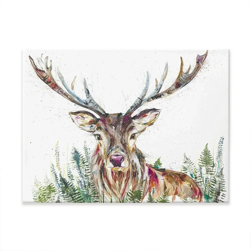 Nature Stag Canvas Print Nature Stag Canvas Print wall art product Nicola Jane Rowles