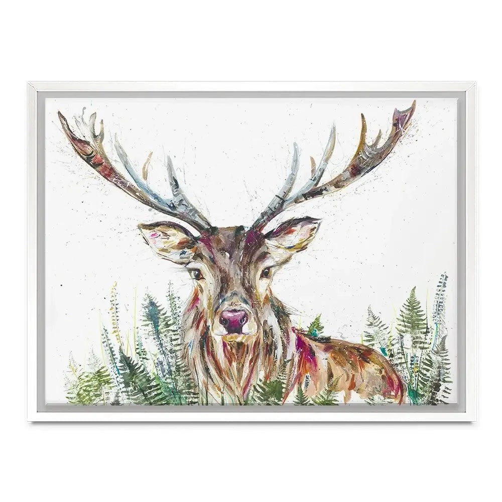 Nature Stag Canvas Print Nature Stag Canvas Print wall art product Nicola Jane Rowles