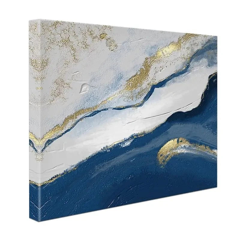 Navy And White Canvas Print Navy And White Canvas Print wall art product Muzi pear studio / Shutterstock