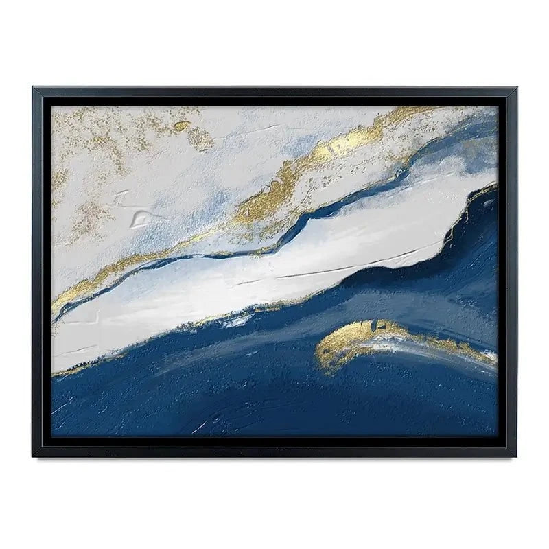 Navy And White Canvas Print Navy And White Canvas Print wall art product Muzi pear studio / Shutterstock