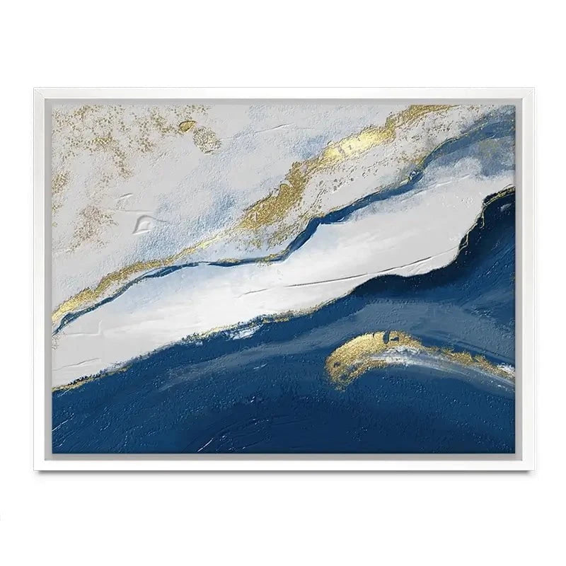 Navy And White Canvas Print Navy And White Canvas Print wall art product Muzi pear studio / Shutterstock