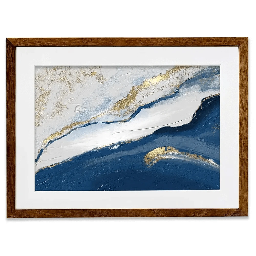 Navy And White Framed Art Print Navy And White Framed Art Print wall art product Muzi pear studio / Shutterstock