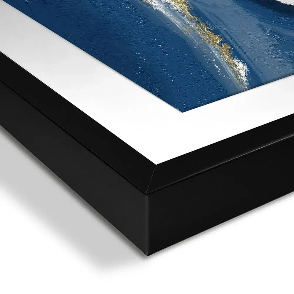 Navy And White Framed Art Print Navy And White Framed Art Print wall art product Muzi pear studio / Shutterstock