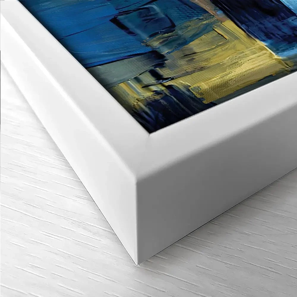 Navy Brush Strokes Trio Canvas Print Navy Brush Strokes Trio Canvas Print wall art product artGALINI at pm.me / Shutterstock