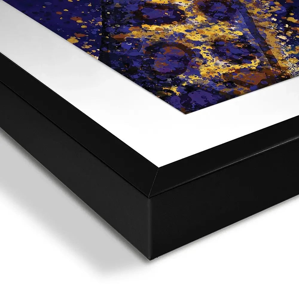 Navy Giraffe Splash Framed Art Print Navy Giraffe Splash Framed Art Print wall art product D Mosconi