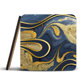 Navy Marble Coaster Set Navy Marble Coaster Set wall art product Ana Babii / Shutterstock
