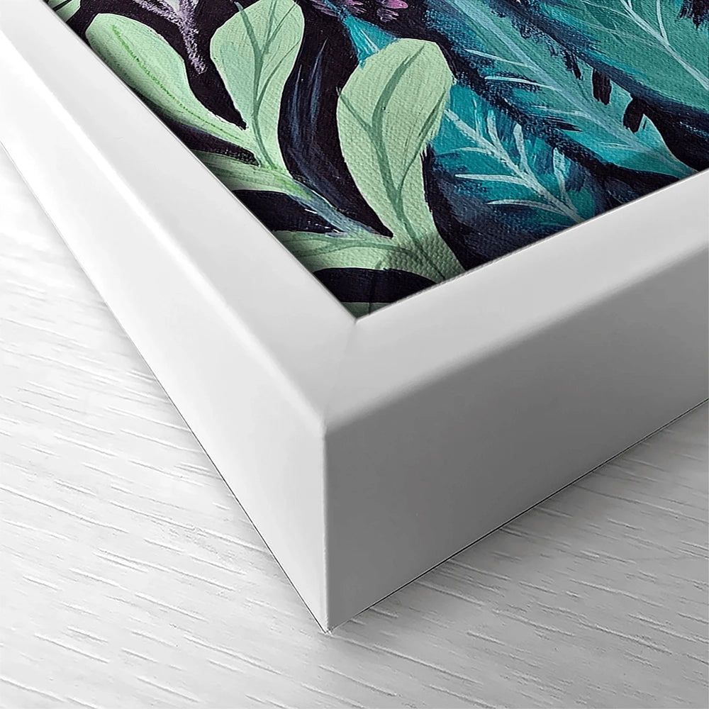 Navy Night Time Garden Canvas Print Navy Night Time Garden Canvas Print wall art product Tanya Ocean