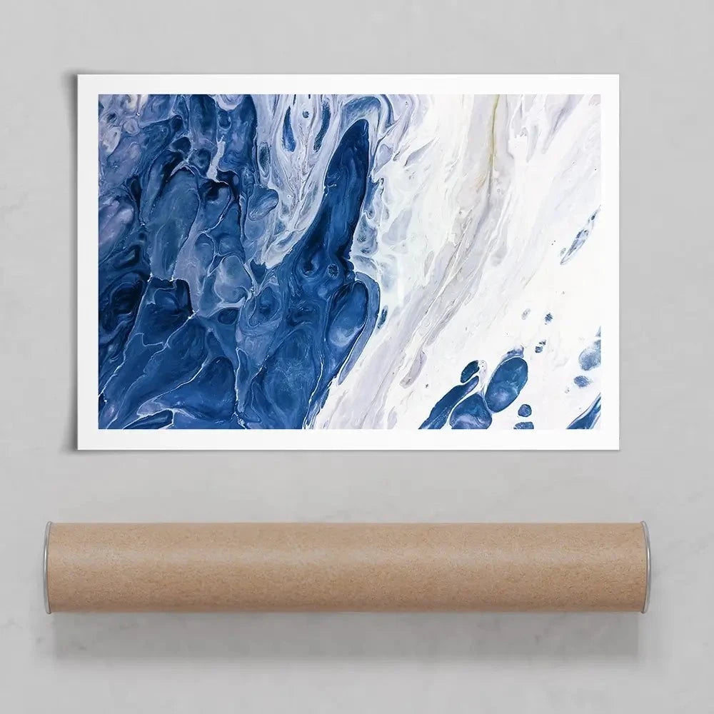 Navy White Mix Art Print Navy White Mix Art Print wall art product Ksenia Zu / Shutterstock