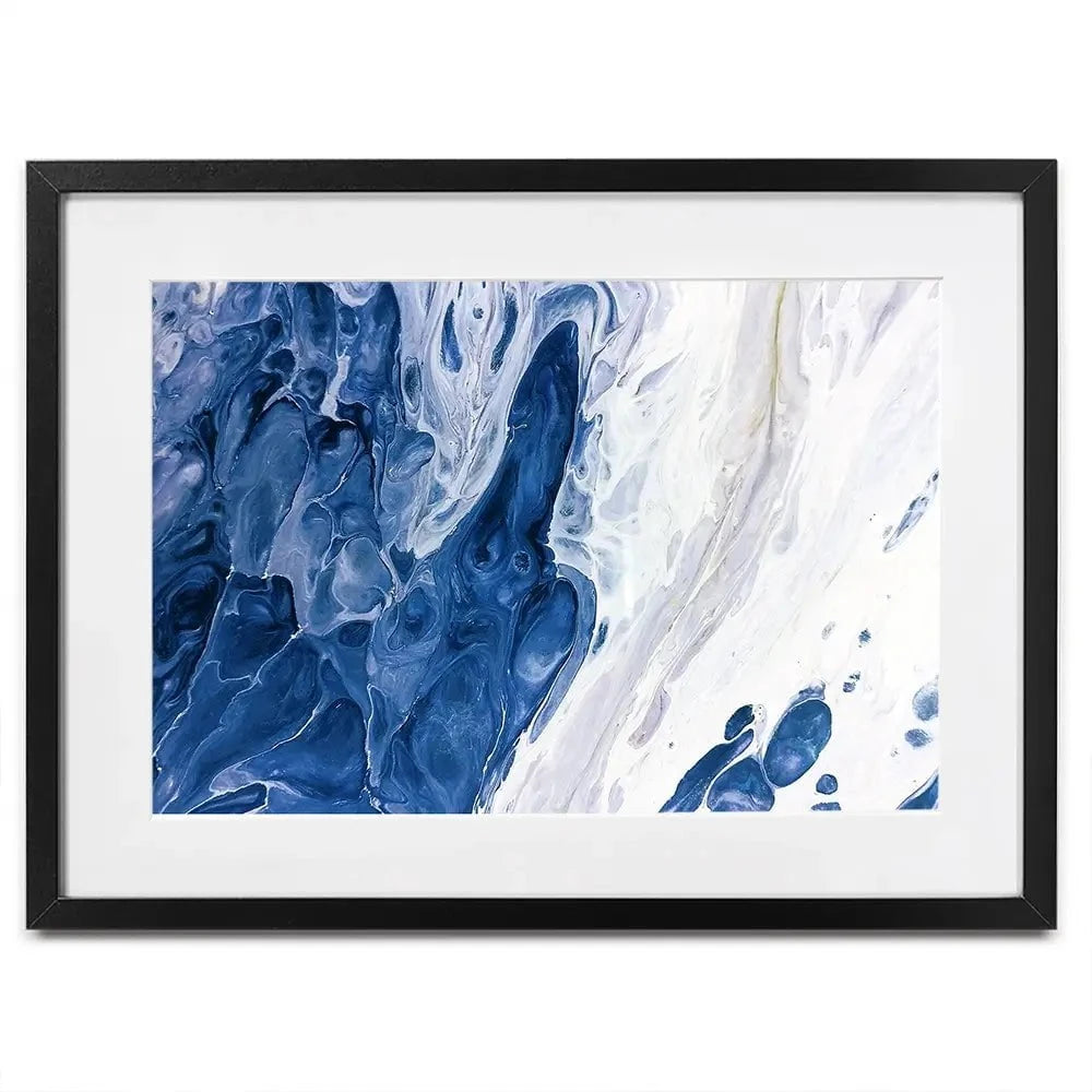Navy White Mix Framed Art Print Navy White Mix Framed Art Print wall art product Ksenia Zu / Shutterstock