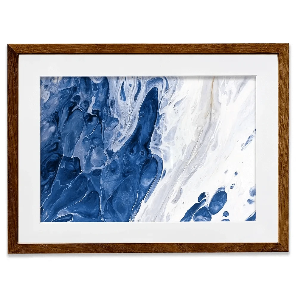 Navy White Mix Framed Art Print Navy White Mix Framed Art Print wall art product Ksenia Zu / Shutterstock