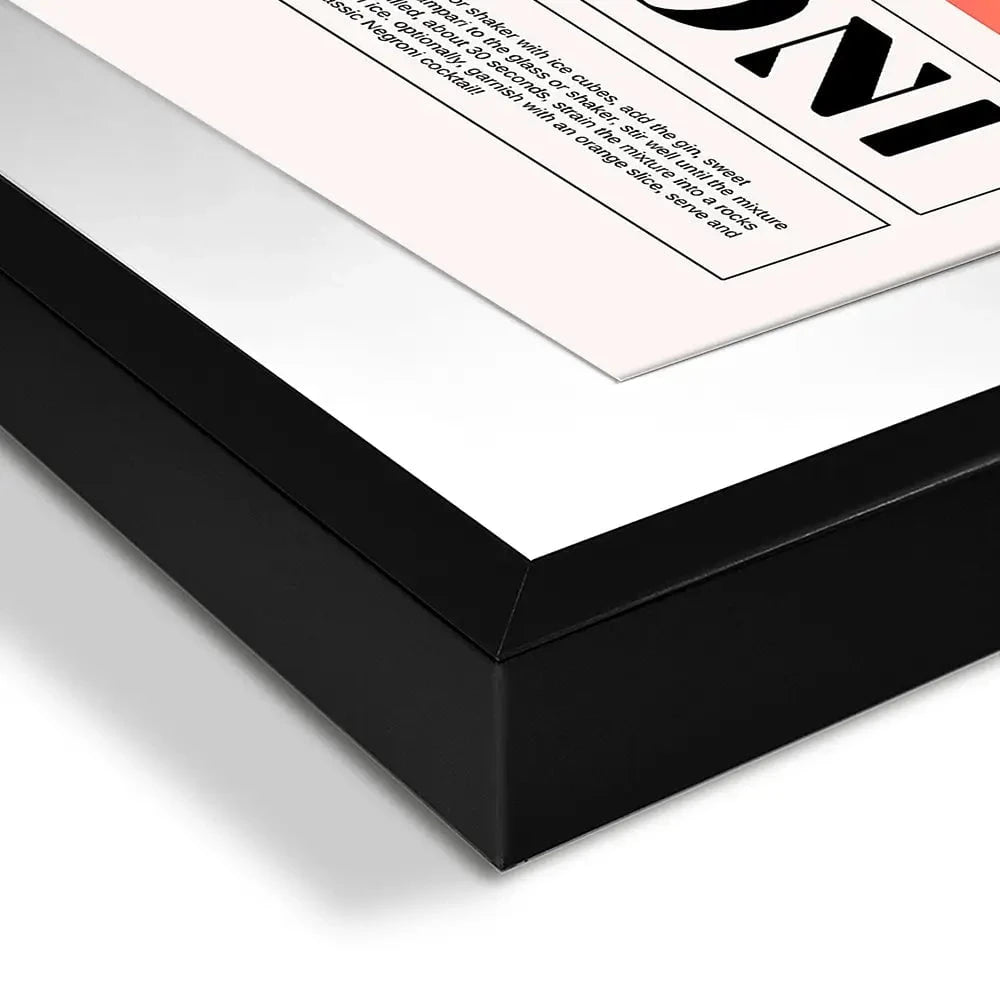 Negroni Recipe Framed Art Print Negroni Recipe Framed Art Print wall art product Art Print Shop