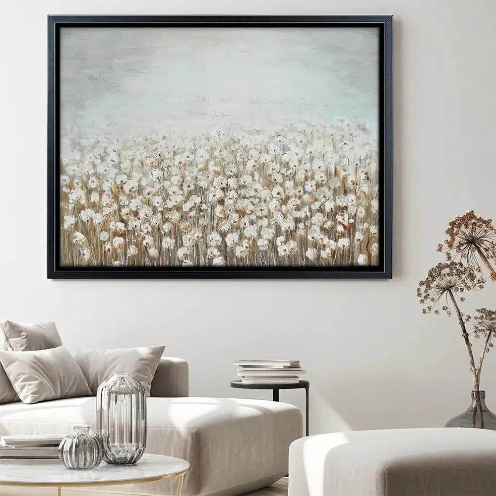 Neutral Florals Canvas Print Neutral Florals Canvas Print wall art product CHENYU ARTS / Shutterstock