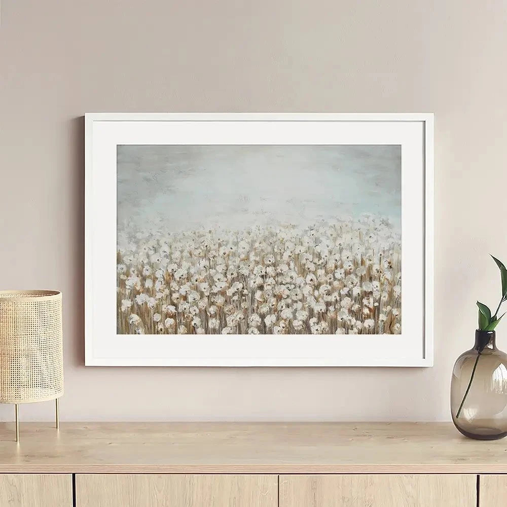 Neutral Florals Framed Art Print Neutral Florals Framed Art Print wall art product CHENYU ARTS / Shutterstock