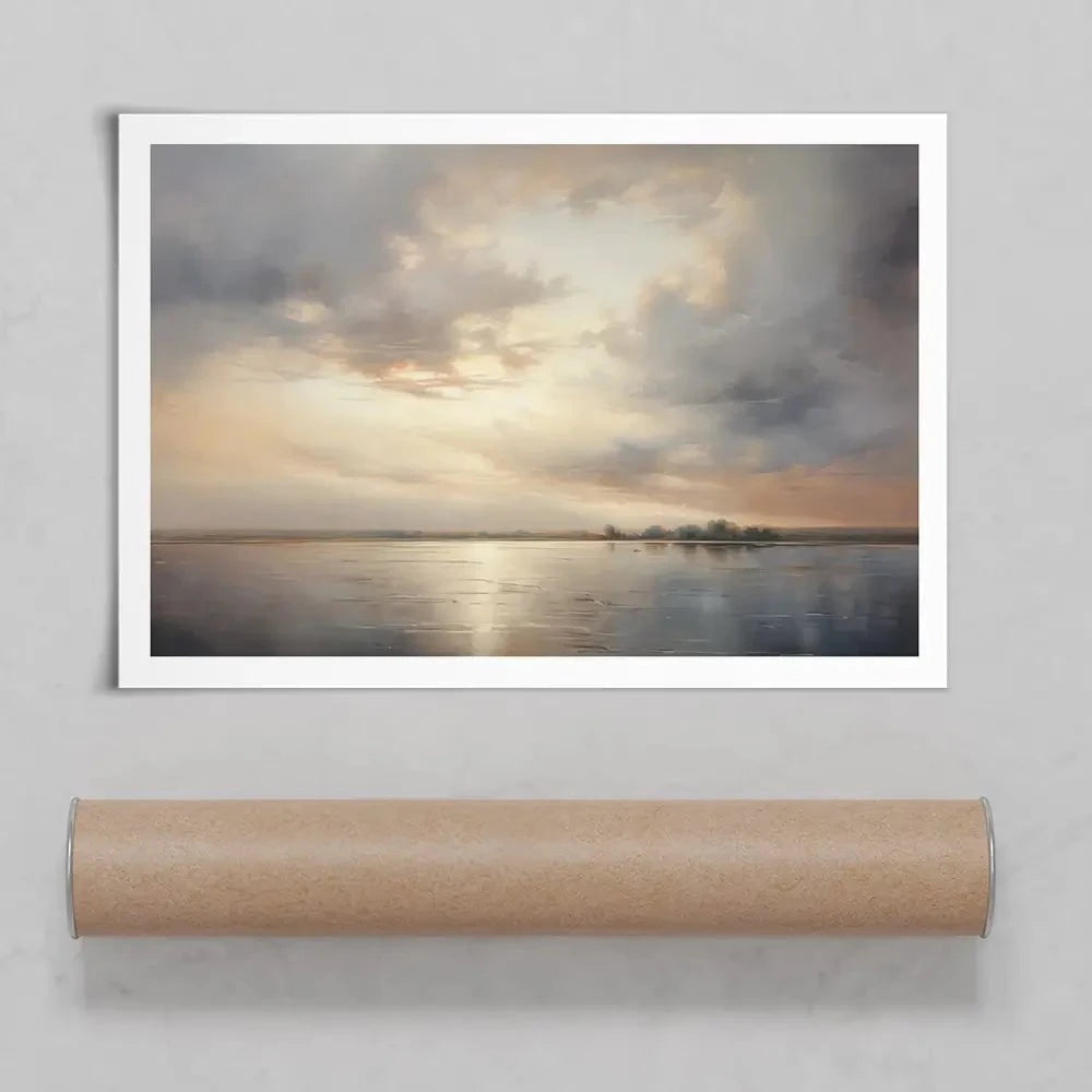 Neutral Stormy Sky Art Print Neutral Stormy Sky Art Print wall art product Arlington Prints - Independent