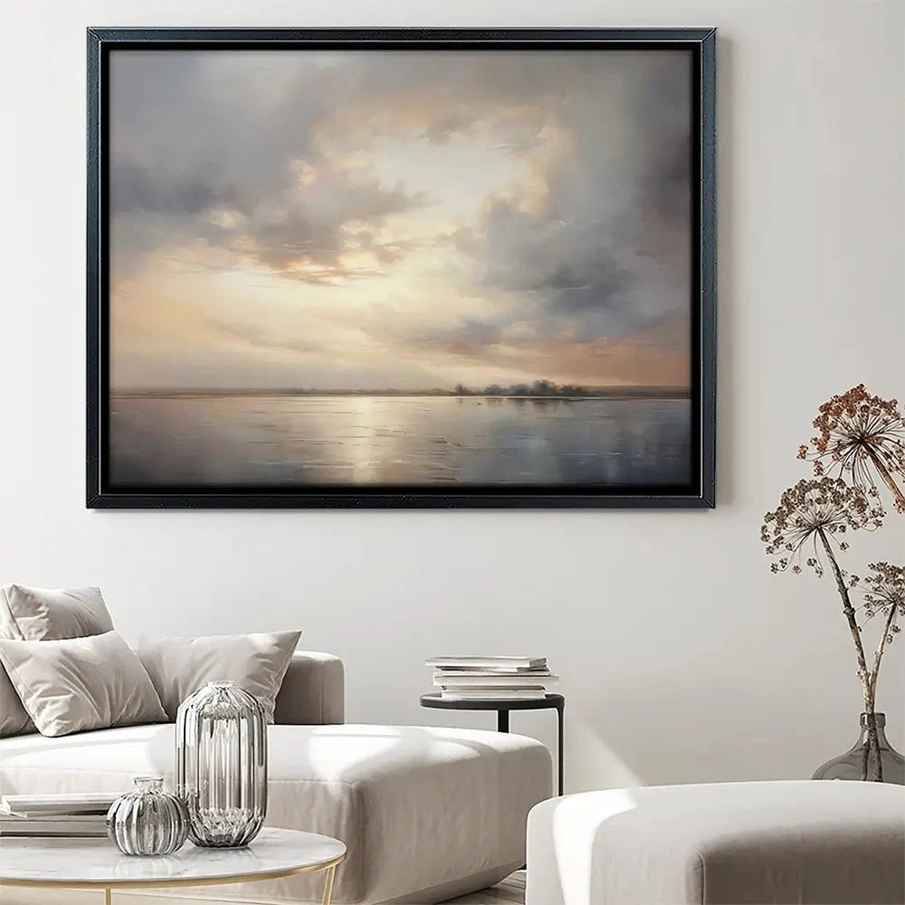 Neutral Stormy Sky Canvas Print Neutral Stormy Sky Canvas Print wall art product Arlington Prints - Independent