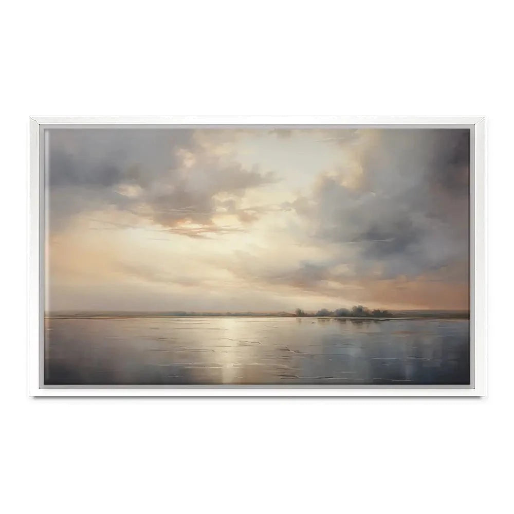 Neutral Stormy Sky Canvas Print Neutral Stormy Sky Canvas Print wall art product Arlington Prints - Independent