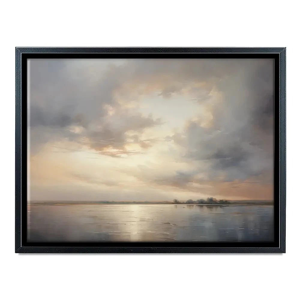 Neutral Stormy Sky Canvas Print Neutral Stormy Sky Canvas Print wall art product Arlington Prints - Independent