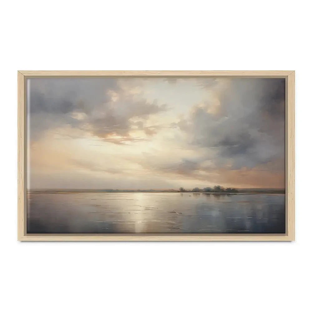 Neutral Stormy Sky Canvas Print Neutral Stormy Sky Canvas Print wall art product Arlington Prints - Independent