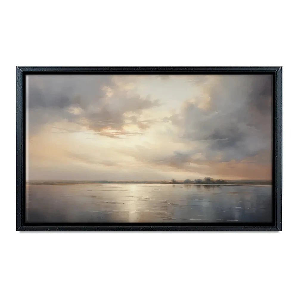 Neutral Stormy Sky Canvas Print Neutral Stormy Sky Canvas Print wall art product Arlington Prints - Independent
