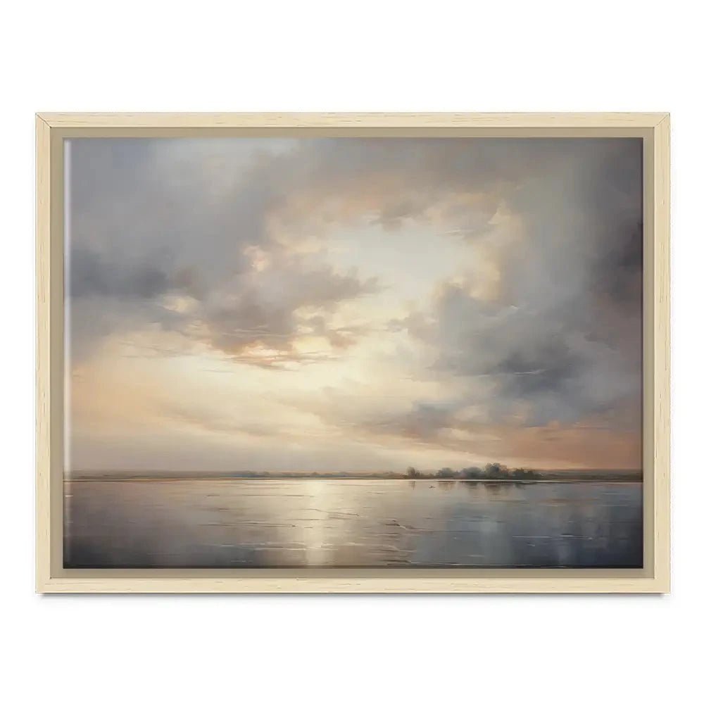 Neutral Stormy Sky Canvas Print Neutral Stormy Sky Canvas Print wall art product Arlington Prints - Independent