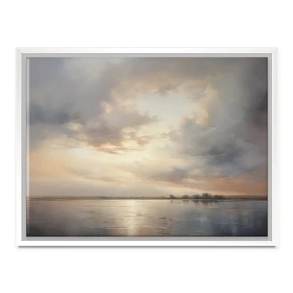 Neutral Stormy Sky Canvas Print Neutral Stormy Sky Canvas Print wall art product Arlington Prints - Independent