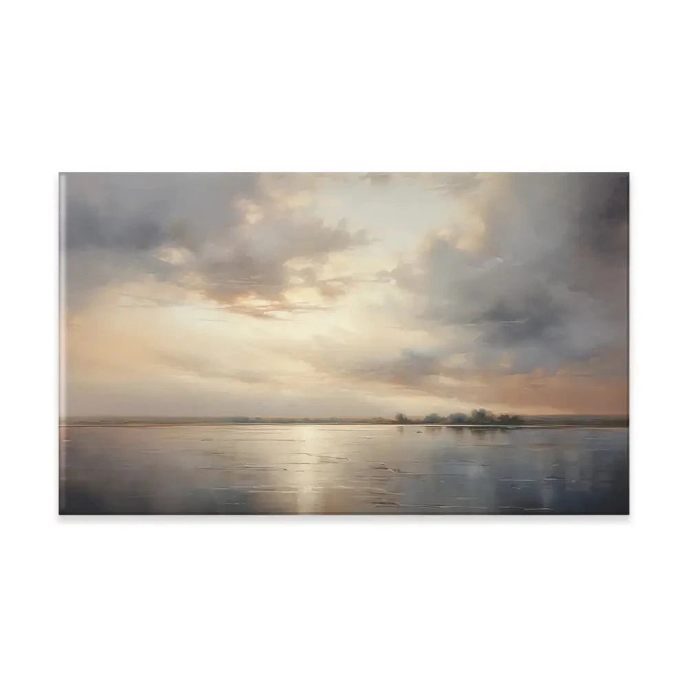 Neutral Stormy Sky Canvas Print Neutral Stormy Sky Canvas Print wall art product Arlington Prints - Independent