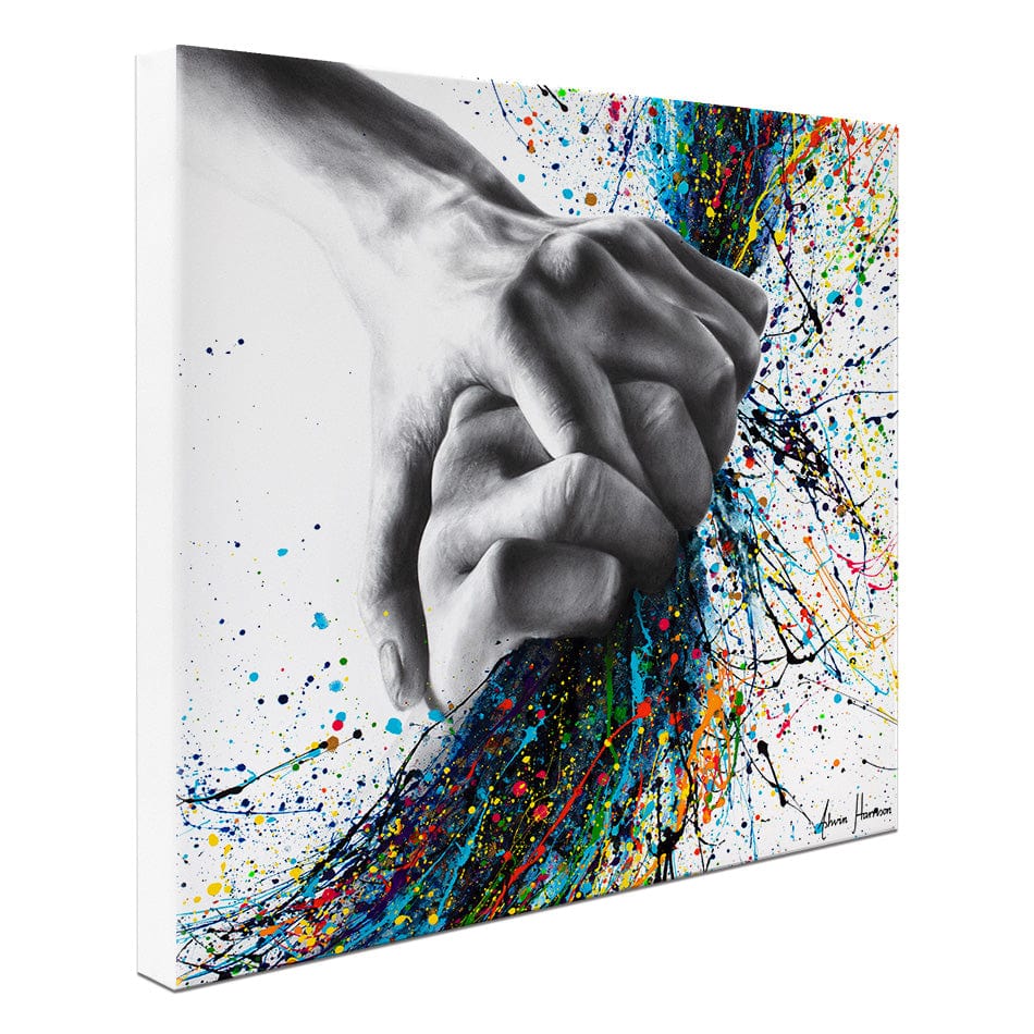 Never Let Go Square Canvas Print wall art product Ashvin Harrison