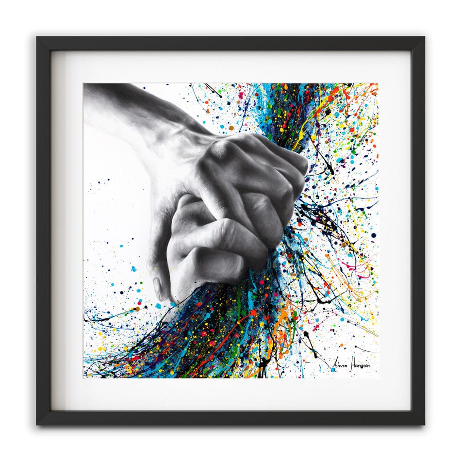 Never Let Go Square Framed Art Print wall art product Ashvin Harrison