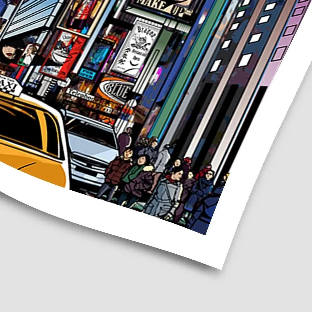 New York At Night Art Print New York At Night Art Print wall art product isaxar / Shutterstock