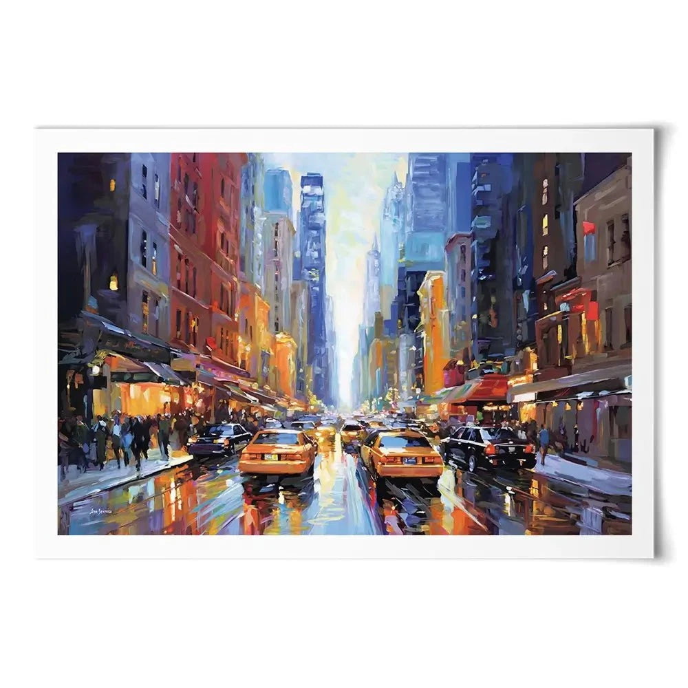 New York City Art Print New York City Art Print wall art product Leon Devenice