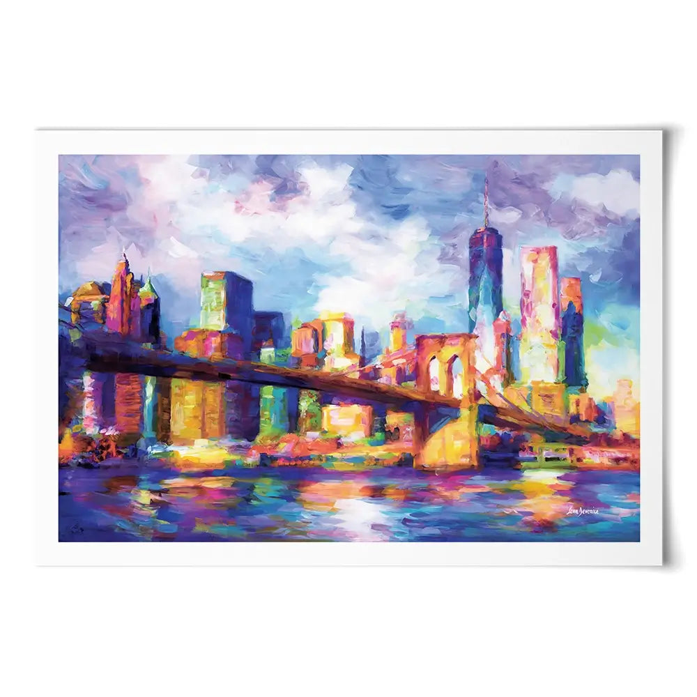 New York City Impressions Art Print New York City Impressions Art Print wall art product Leon Devenice