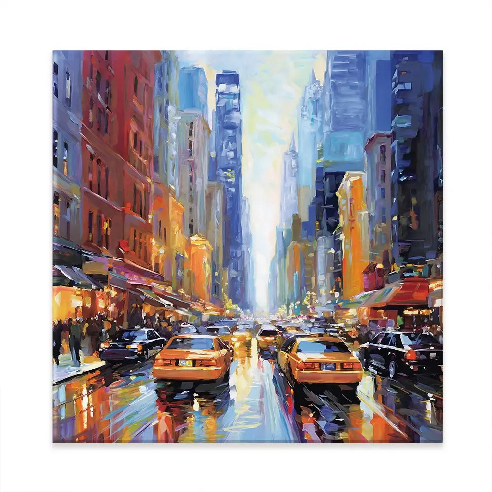 New York City Square Canvas Print New York City Square Canvas Print wall art product Leon Devenice